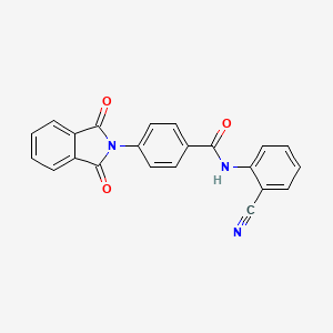 N-(2-cyanophenyl)-4-(1,3-dioxoisoindol-2-yl)benzamide