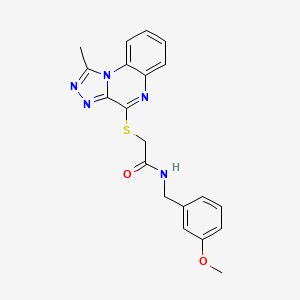 N-(3-methoxybenzyl)-2-((1-methyl-[1,2,4]triazolo[4,3-a]quinoxalin-4-yl)thio)acetamide