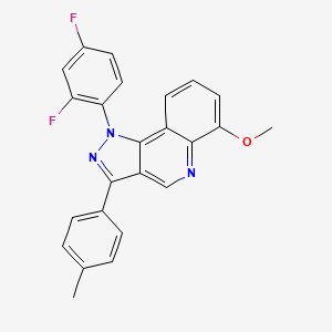 1-(2,4-difluorophenyl)-6-methoxy-3-(4-methylphenyl)-1H-pyrazolo[4,3-c]quinoline