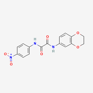 N1-(2,3-dihydrobenzo[b][1,4]dioxin-6-yl)-N2-(4-nitrophenyl)oxalamide