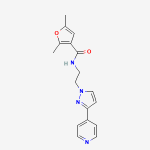 2,5-dimethyl-N-(2-(3-(pyridin-4-yl)-1H-pyrazol-1-yl)ethyl)furan-3-carboxamide