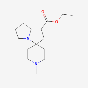 Ethyl 1-methylhexahydrospiro[piperidine-4,3'-pyrrolizine]-1'-carboxylate