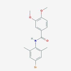 molecular formula C17H18BrNO3 B278559 N-(4-bromo-2,6-dimethylphenyl)-3,4-dimethoxybenzamide 