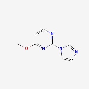 2-Imidazol-1-yl-4-methoxy-pyrimidine