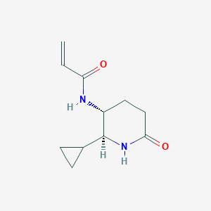 N-[(2S,3R)-2-Cyclopropyl-6-oxopiperidin-3-yl]prop-2-enamide