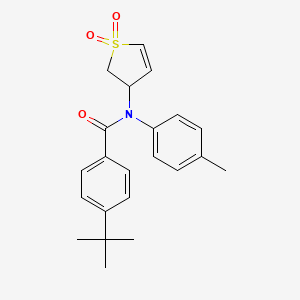 4-(tert-butyl)-N-(1,1-dioxido-2,3-dihydrothiophen-3-yl)-N-(p-tolyl)benzamide