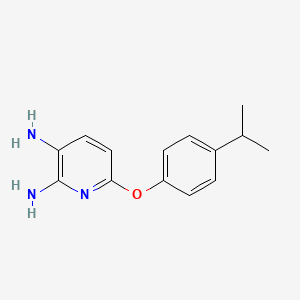 6-(4-Propan-2-ylphenoxy)pyridine-2,3-diamine