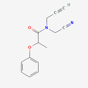 N-(Cyanomethyl)-2-phenoxy-N-prop-2-ynylpropanamide