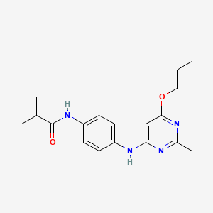 N-(4-((2-methyl-6-propoxypyrimidin-4-yl)amino)phenyl)isobutyramide