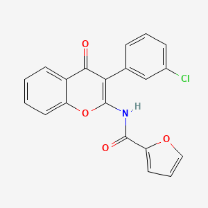 N-[3-(3-chlorophenyl)-4-oxo-4H-chromen-2-yl]furan-2-carboxamide