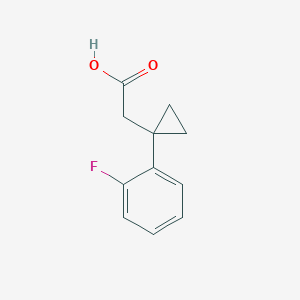 2-[1-(2-Fluorophenyl)cyclopropyl]acetic acid