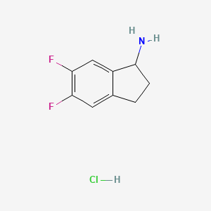 1H-Inden-1-amine,5,6-difluoro-2,3-dihydro-,hydrochloride