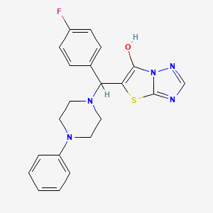 5-((4-Fluorophenyl)(4-phenylpiperazin-1-yl)methyl)thiazolo[3,2-b][1,2,4]triazol-6-ol