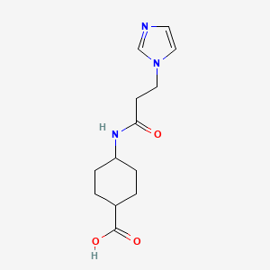 4-[3-(1H-imidazol-1-yl)propanamido]cyclohexane-1-carboxylic acid