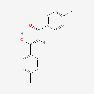 molecular formula C17H16O2 B2785667 2-Propen-1-one, 3-hydroxy-1,3-bis(4-methylphenyl)-, (2Z)- CAS No. 776297-04-2