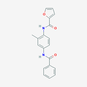 molecular formula C19H16N2O3 B278567 N-[4-(benzoylamino)-2-methylphenyl]-2-furamide 