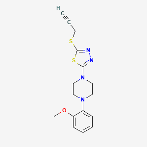 2-(4-(2-Methoxyphenyl)piperazin-1-yl)-5-(prop-2-yn-1-ylthio)-1,3,4-thiadiazole