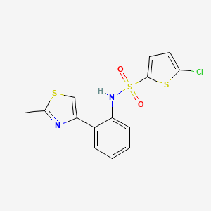 5-chloro-N-(2-(2-methylthiazol-4-yl)phenyl)thiophene-2-sulfonamide