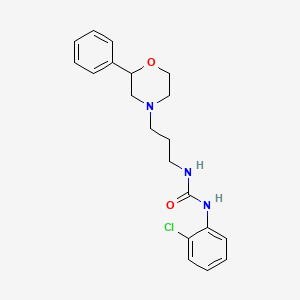 1-(2-Chlorophenyl)-3-(3-(2-phenylmorpholino)propyl)urea