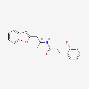 N-(1-(benzofuran-2-yl)propan-2-yl)-3-(2-fluorophenyl)propanamide
