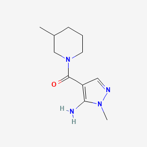 1-Methyl-4-[(3-methylpiperidin-1-yl)carbonyl]-1H-pyrazol-5-amine