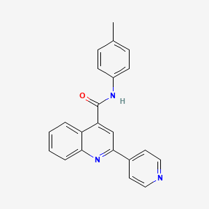 molecular formula C22H17N3O B2785746 N-(4-methylphenyl)-2-(pyridin-4-yl)quinoline-4-carboxamide CAS No. 863670-33-1