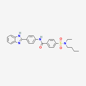 molecular formula C26H28N4O3S B2785748 N-[4-(1H-1,3-benzodiazol-2-yl)phenyl]-4-[butyl(ethyl)sulfamoyl]benzamide CAS No. 683767-44-4