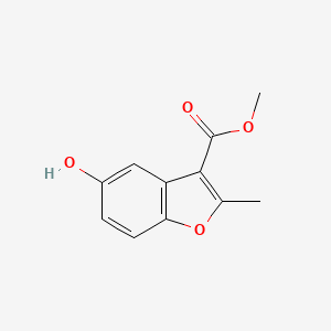 molecular formula C11H10O4 B2785787 Methyl 5-hydroxy-2-methyl-1-benzofuran-3-carboxylate CAS No. 300556-63-2