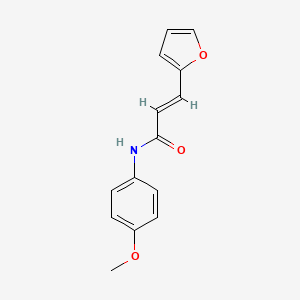 molecular formula C14H13NO3 B2785796 (2E)-3-(furan-2-yl)-N-(4-methoxyphenyl)prop-2-enamide CAS No. 15341-93-2
