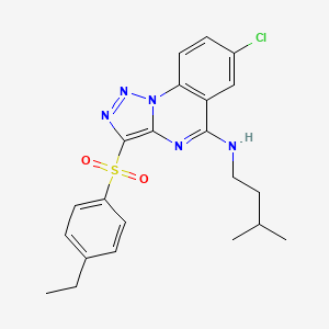 7-chloro-3-((4-ethylphenyl)sulfonyl)-N-isopentyl-[1,2,3]triazolo[1,5-a]quinazolin-5-amine