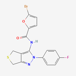 5-bromo-N-(2-(4-fluorophenyl)-4,6-dihydro-2H-thieno[3,4-c]pyrazol-3-yl)furan-2-carboxamide