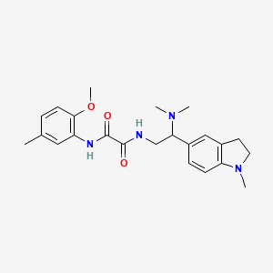N1-(2-(dimethylamino)-2-(1-methylindolin-5-yl)ethyl)-N2-(2-methoxy-5-methylphenyl)oxalamide