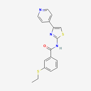 3-(ethylthio)-N-(4-(pyridin-4-yl)thiazol-2-yl)benzamide