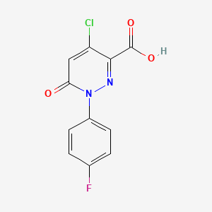 4-Chloro-1-(4-fluorophenyl)-6-oxo-1,6-dihydro-3-pyridazinecarboxylic acid