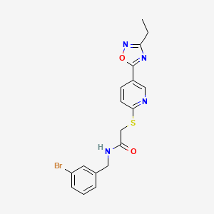 N-(3-bromobenzyl)-2-((5-(3-ethyl-1,2,4-oxadiazol-5-yl)pyridin-2-yl)thio)acetamide