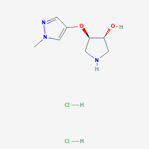 (3R,4R)-4-[(1-methyl-1H-pyrazol-4-yl)oxy]pyrrolidin-3-ol dihydrochloride