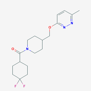 (4,4-Difluorocyclohexyl)-[4-[(6-methylpyridazin-3-yl)oxymethyl]piperidin-1-yl]methanone