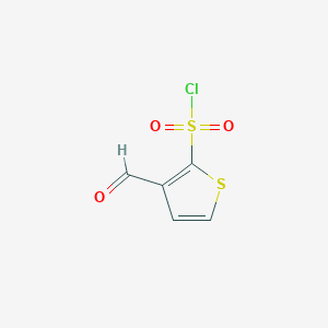 molecular formula C5H3ClO3S2 B2785894 3-Formylthiophene-2-sulfonyl chloride CAS No. 2155852-97-2