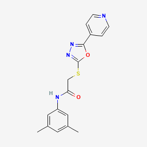 N-(3,5-dimethylphenyl)-2-[(5-pyridin-4-yl-1,3,4-oxadiazol-2-yl)sulfanyl]acetamide