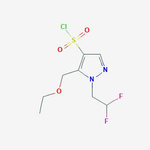 1-(2,2-difluoroethyl)-5-(ethoxymethyl)-1H-pyrazole-4-sulfonyl chloride