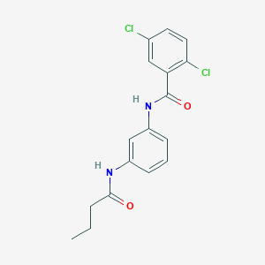 molecular formula C17H16Cl2N2O2 B278591 N-[3-(butanoylamino)phenyl]-2,5-dichlorobenzamide 
