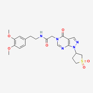 N-(3,4-dimethoxyphenethyl)-2-(1-(1,1-dioxidotetrahydrothiophen-3-yl)-4-oxo-1H-pyrazolo[3,4-d]pyrimidin-5(4H)-yl)acetamide