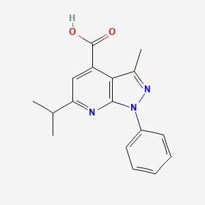 6-Isopropyl-3-methyl-1-phenyl-1H-pyrazolo[3,4-b]pyridine-4-carboxylic acid