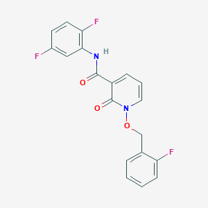 molecular formula C19H13F3N2O3 B2785947 N-(2,5-difluorophenyl)-1-[(2-fluorophenyl)methoxy]-2-oxo-1,2-dihydropyridine-3-carboxamide CAS No. 868679-01-0