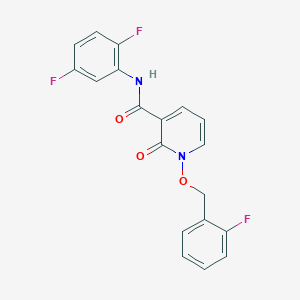 N-(2,5-difluorophenyl)-1-[(2-fluorophenyl)methoxy]-2-oxopyridine-3-carboxamide