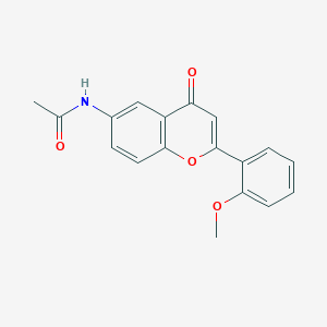 molecular formula C18H15NO4 B2785955 N-[2-(2-methoxyphenyl)-4-oxo-4H-chromen-6-yl]acetamide CAS No. 923164-48-1