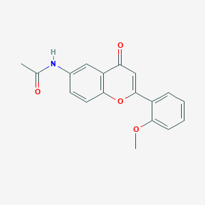 molecular formula C18H15NO4 B2785955 N-[2-(2-methoxyphenyl)-4-oxochromen-6-yl]acetamide CAS No. 923164-48-1