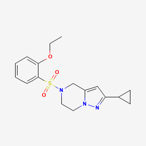 2-Cyclopropyl-5-((2-ethoxyphenyl)sulfonyl)-4,5,6,7-tetrahydropyrazolo[1,5-a]pyrazine