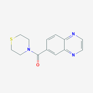 molecular formula C13H13N3OS B2786012 Quinoxalin-6-yl(thiomorpholino)methanone CAS No. 2190365-65-0
