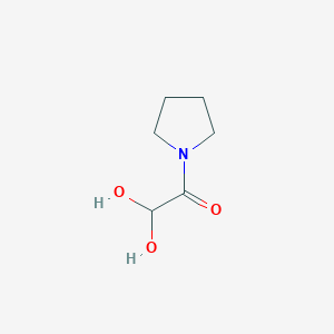 molecular formula C6H11NO3 B2786020 2,2-Dihydroxy-1-(pyrrolidin-1-yl)ethan-1-one CAS No. 1909313-81-0